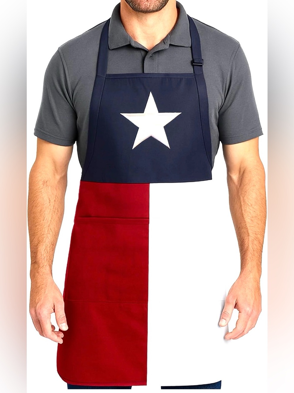 Texas Flag Apron great for rodeo & football tailgate season BBQ Cookoff
